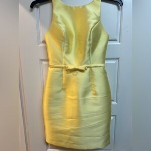 Sherri Hill size 2 worn once yellow. Fit is true to size